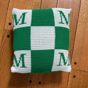 Pottery Barn Letter M Decorative Throw Pillow